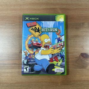 Simpsons: Hit & Run (Microsoft Xbox, 2003) CIB Complete with Manual
